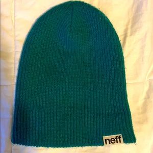 Neff turquoise beanie